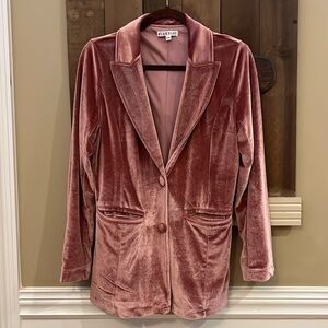 Pink Velvet Blazer, Medium